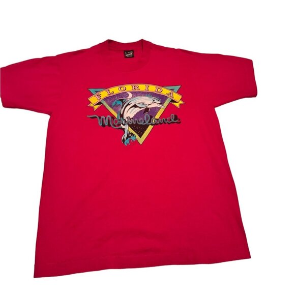 Vintage Florida Marineland T-Shirt Best Fruit Of The Loom 50/50 Cotton Polyester - Picture 1 of 8